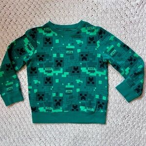 🤩 3 for 15 💲 Jumping Beans Minecraft Creeper pullover crewneck sweatshirt